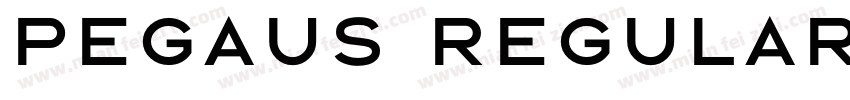 pegaus regular字体转换